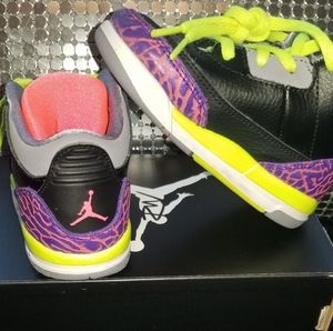 Jordan retro 3|Black Atomic Red|7c